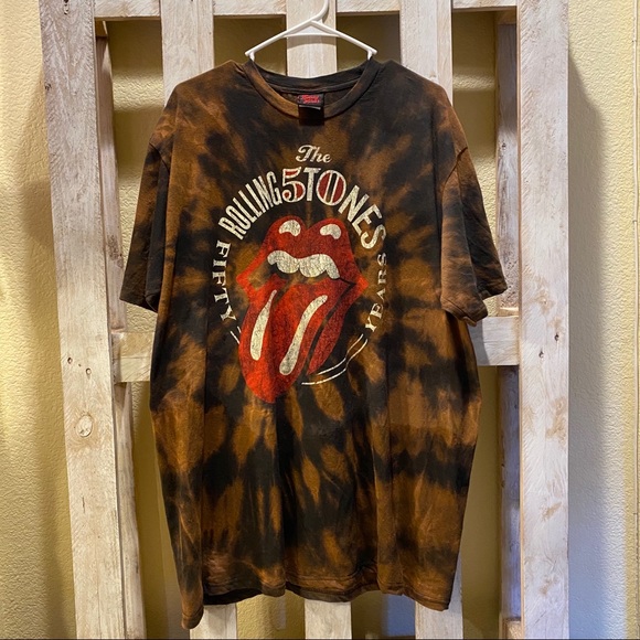 the Rolling Stones Other - The Rolling Stones Tye Dyed T-Shirt